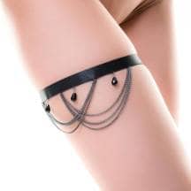 Украшение на ногу H.E.L. Kris, текстиль, чёрный, OS