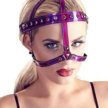 BDSM Маска на лицо Bad Kitty by Orion со стразами, фуксия