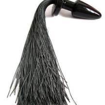 Анальная пробка 4sexdream с хвостом из резинок, черный. Нет в наличии Анальная пробка 4sexdream с хвостом из резинок, черный