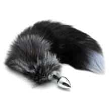 Металлическая анальная пробка Kanikule с хвостом из натурального меха S, черный. Нет в наличии Металлическая анальная пробка Kanikule с хвостом из натурального меха S, черный
