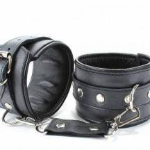 Наножники BDSM Арсенал с заклепками, черные. Нет в наличии Наножники BDSM Арсенал с заклепками, черные