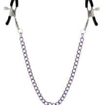 Зажимы для сосков с цепочкой Concorde Sweet Caress, сиреневые