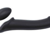 Гибкий страпон Strap-on-me Semi-Realistic L, чёрный