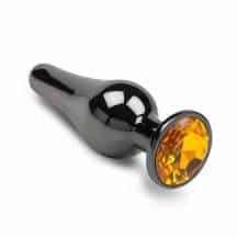 Маленькая анальная пробка Пикантные Штучки с оранжевым кристаллом, графит, 8.5 см. Нет в наличии Маленькая анальная пробка Пикантные Штучки с оранжевым кристаллом, графит, 8.5 см