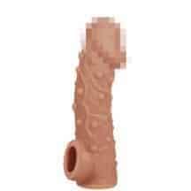 Насадка на член Kokos Cock Sleeve 002 L с подхватом мошонки, телесная Насадка на член Kokos Cock Sleeve 002 L с подхватом мошонки, телесная