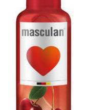 Массажный гель-смазка 2 в 1 Masculan Вишня на водной основе, 130 мл