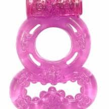 Виброкольцо с подхватом мошонки Lola Games Rings! Treadle, розовое