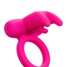 Виброкольцо CalExotics Triple Clit Flicker, розовое