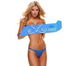 Трусики-Тонг Ann Devine Crotchless синие, L. Нет в наличии Трусики-Тонг Ann Devine Crotchless синие, L