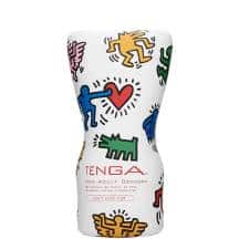 Мастурбатор Tenga Keith Haring Soft Case Cup, белый Мастурбатор Tenga Keith Haring Soft Case Cup, белый