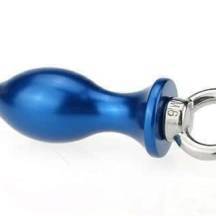 Анальная пробка с кольцом 4sexdream, 16 см, синий