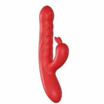 Фрикционный вибратор-кролик Secwell SW3027, красный