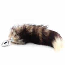 Металлическая анальная пробка Kanikule с хвостом из натурального меха S, бежевый. Нет в наличии Металлическая анальная пробка Kanikule с хвостом из натурального меха S, бежевый