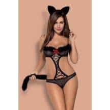 Ролевой костюм Obsessive Gepardina, Чёрный, L/XL. Нет в наличии Ролевой костюм Obsessive Gepardina, Чёрный, L/XL