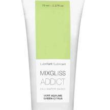 Лубрикант Mixgliss Addict Зеленый цитрус на водной основе, 70 мл
