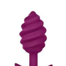 Анальная пробка Gvibe Gplug Twist 2 рельефная, ягодный Анальная пробка Gvibe Gplug Twist 2 рельефная, ягодный