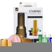 Набор Fleshlight Stamina Training Unit: мастурбатор, крепление, лубрикант, пудра, очищающий спрей