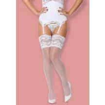 Чулки Obsessive, белые L/XL. Нет в наличии Чулки Obsessive, белые L/XL