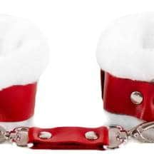 Наножники BDSM Арсенал с мехом, красно-белые. Нет в наличии Наножники BDSM Арсенал с мехом, красно-белые