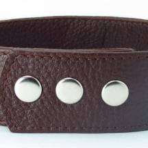 Ошейник из кожи коричневый