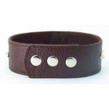 Ошейник из кожи коричневый