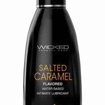 Оральный лубрикант Wicked Aqua Соленая карамель на водной основе, 60 мл
