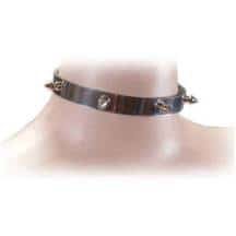 Ошейник металлический со шипами Подиум, черный