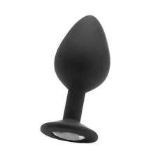 Анальная пробка с кристаллом Regular Diamond Butt Plug (Large) Shots