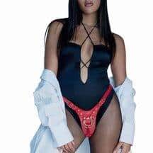 Трусики для страпона Strap-On-Me Leatherette Harness Fabulous OS, красные Трусики для страпона Strap-On-Me Leatherette Harness Fabulous OS, красные