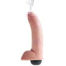 Фаллоимитатор с семяизвержением PipeDream King Cock с мошонкой 23 см, телесный