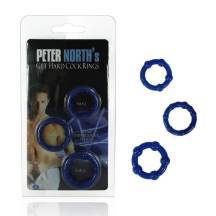 Набор эрекционных колец LoveToy Beaded Cockring Set, синии. Нет в наличии Набор эрекционных колец LoveToy Beaded Cockring Set, синии