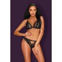 Комплекты Obsessive Millagro set, Чёрный, S/M Комплекты Obsessive Millagro set, Чёрный, S/M