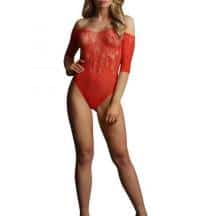 Боди Shots Presents Rhinestone Off Shldr Body, красный, OS