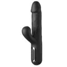 Вибратор-кролик c тройной стимуляцией PipeDream Sonix Silicone Thruster, черный