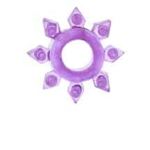 Эрекционное кольцо Toyfa в форме звезды, фиолетовое