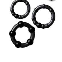 Набор колец Toyfa A-toys, черные