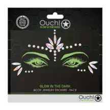 Светящиеся в темноте стразы для лица Shots Ouch!, разноцветные