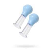 Помпы для сосков Toyfa Nipple Pump Set, голубые