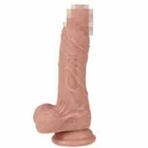 Фаллоимитатор Real Basic Toy с мошонкой на присоске 19 см, M, телесный Фаллоимитатор Real Basic Toy с мошонкой на присоске 19 см, M, телесный