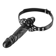 Кляп-фаллоимитатор двойной Concorde Fetish Tentation, черный