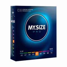 Презервативы ультратонкие MY.SIZE PRO размер 57, 3 шт. Нет в наличии Презервативы ультратонкие MY.SIZE PRO размер 57, 3 шт