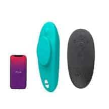 Клиторальный вибратор в трусики We-Vibe Moxie+ с пультом ДУ, бирюзовый Клиторальный вибратор в трусики We-Vibe Moxie+ с пультом ДУ, бирюзовый
