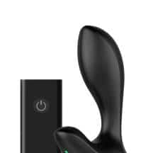 Анальная вибропробка Nexus Duo Plug Small с пультом ДУ, чёрная