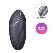 Таппинг-стимулятор с вибрацией Satisfyer Tap & Climax 1, темно-серый. Нет в наличии Таппинг-стимулятор с вибрацией Satisfyer Tap & Climax 1, темно-серый