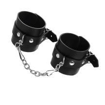 Наручники однослойные Pecado BDSM, натуральная кожа, черные Наручники однослойные Pecado BDSM, натуральная кожа, черные