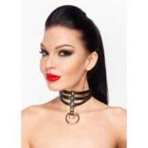 Чокер из экокожи с двумя кольцами 32-38 см DD Джага-Джага. Нет в наличии Чокер из экокожи с двумя кольцами 32-38 см DD Джага-Джага