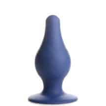 Мягкая анальная пробка XR Brands Squeeze-It Tapered Large, синяя. Нет в наличии Мягкая анальная пробка XR Brands Squeeze-It Tapered Large, синяя
