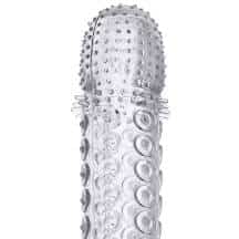 Насадка на член рельефная Toyfa Basic, бесцветная