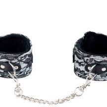 Оковы на ноги кружевные Toyfa Marcus, серебристые