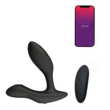 Вибромассажер простаты We-Vibe Vector+ с пультом ДУ, черный Вибромассажер простаты We-Vibe Vector+ с пультом ДУ, черный